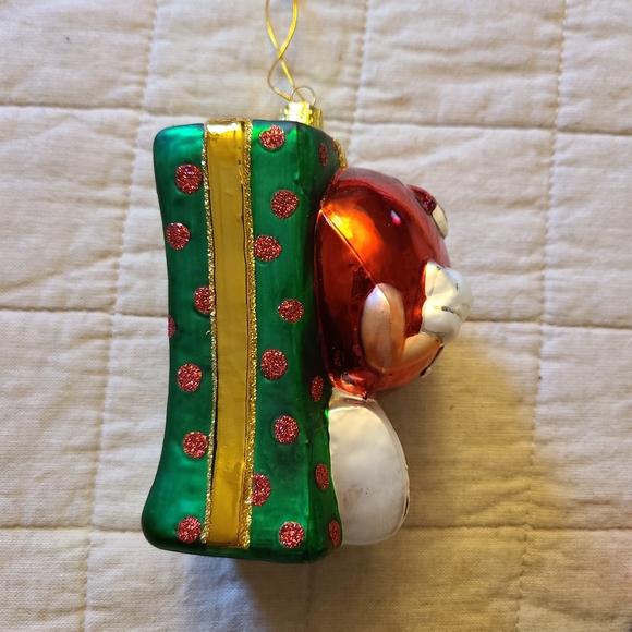 🔥Vintage Kurt S. Adler Red M&M Handcrafted Glass Christmas Ornament - Picture 3 of 6